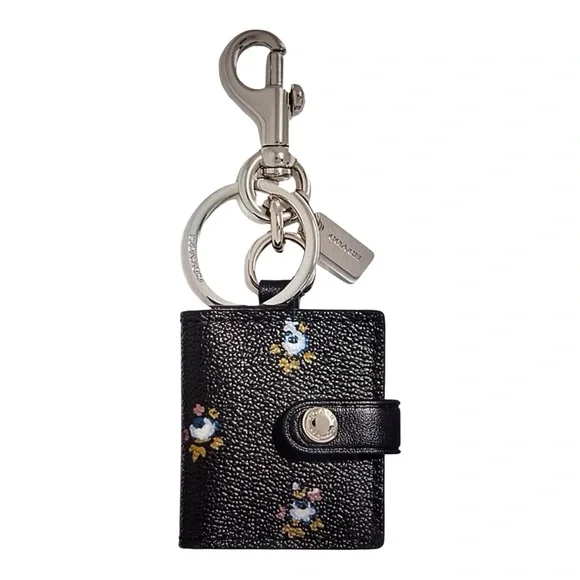 Coach | Accessories | Coach Frame Bag Charm Ditsy Black | Poshmark